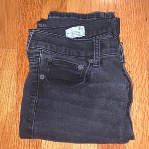 Slim Straight Black Jeans